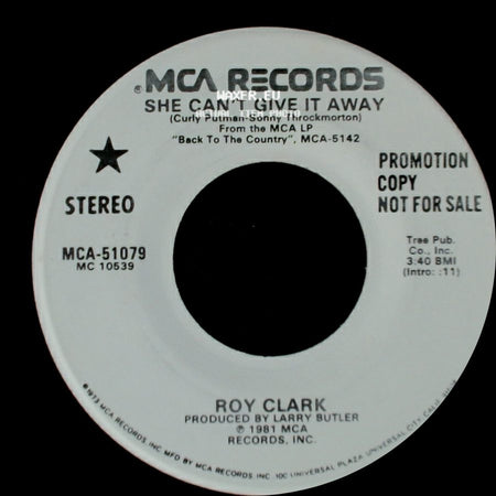 Roy Clark - She Can't Give It Away / She Can't Give It Away side B