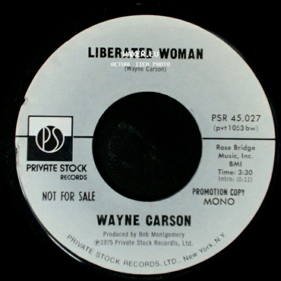 Wayne Carson - Liberated Woman / Liberated Woman side B