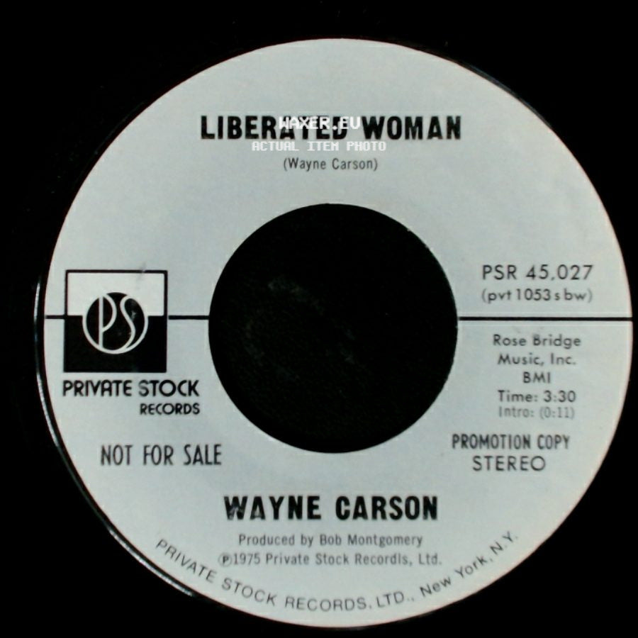 Wayne Carson - Liberated Woman / Liberated Woman side B