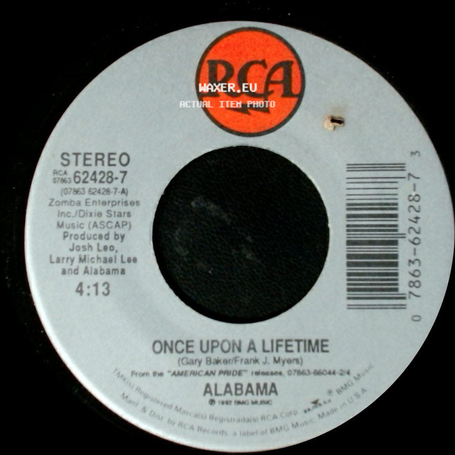 Alabama - American Pride / Once Upon A Lifetime side B