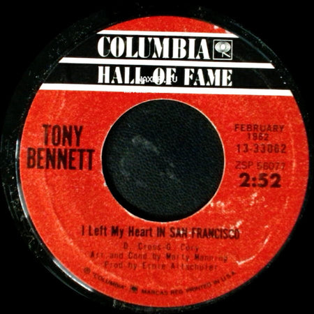 Tony Bennett - I Wanna Be Around / I Left My Heart In San Francisco side B