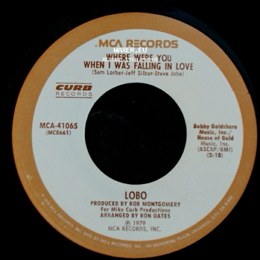 Lobo - Where Were You When I Was Falling In Love / I Don't Wanna Make Love Anymore side A
