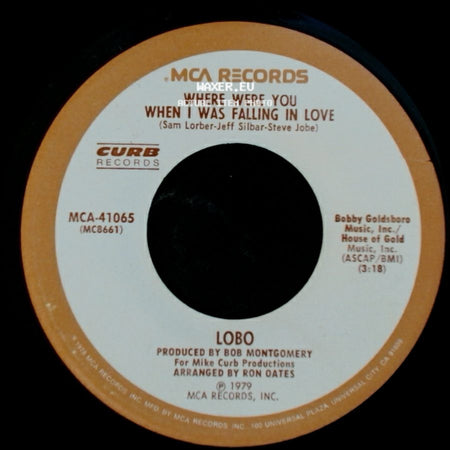 Lobo - Where Were You When I Was Falling In Love / I Don't Wanna Make Love Anymore side A