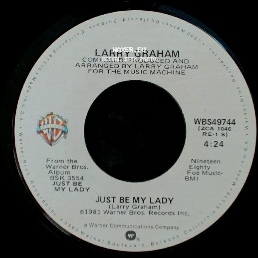 Larry Graham - Feels Like Love / Just Be My Lady side B