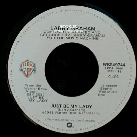 Larry Graham - Feels Like Love / Just Be My Lady side B