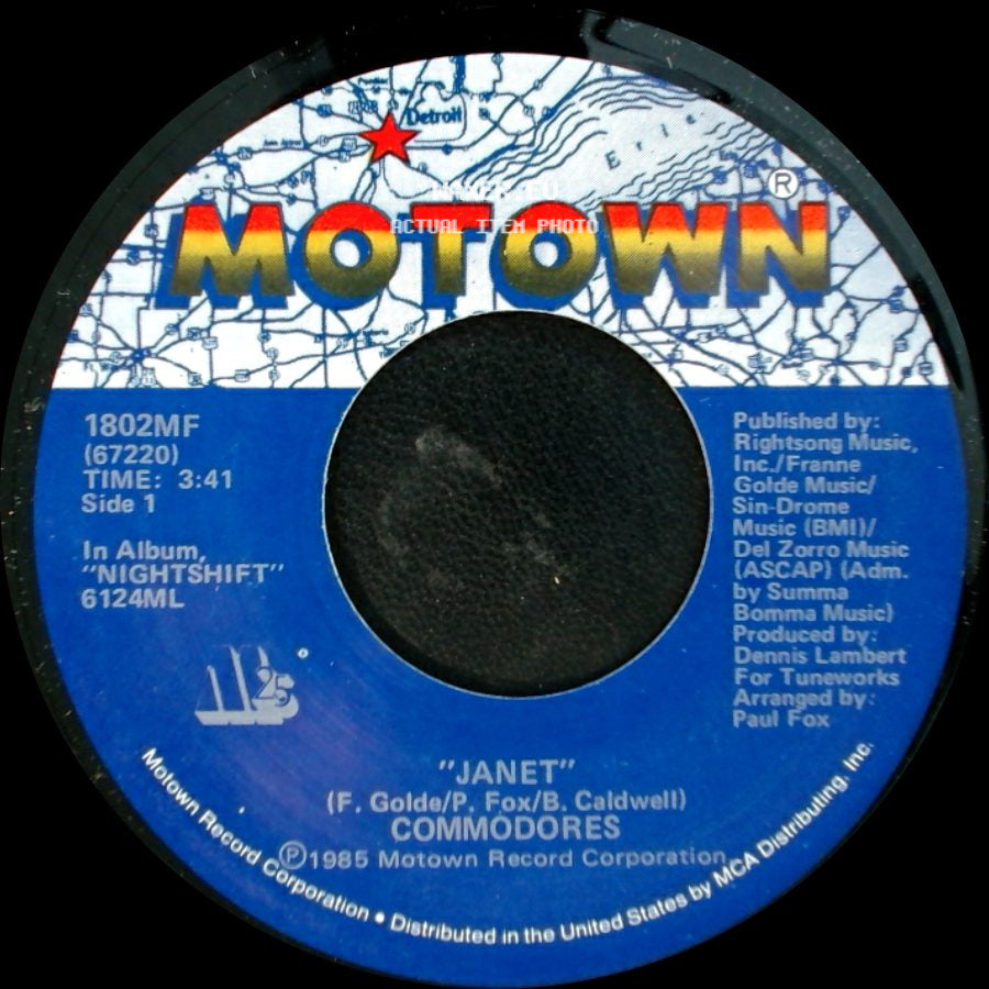 Commodores - Janet / I'm In Love side A