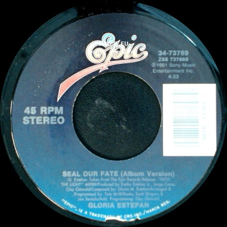 Gloria Estefan - Seal Our Fate (Edit) / Seal Our Fate (Album Version) side B