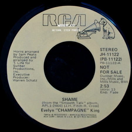 Evelyn "Champagne" King - Shame / Shame side A