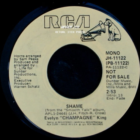 Evelyn "Champagne" King - Shame / Shame side B