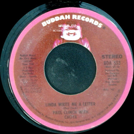 Paul Clinch With Choya - Living Here Without You / Linda Write Me A Letter side B