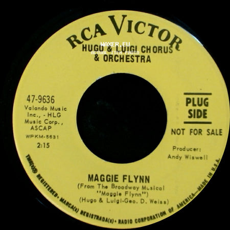 Hugo & Luigi Chorus & Orchestra - Maggie Flynn / Pitter Patter side A