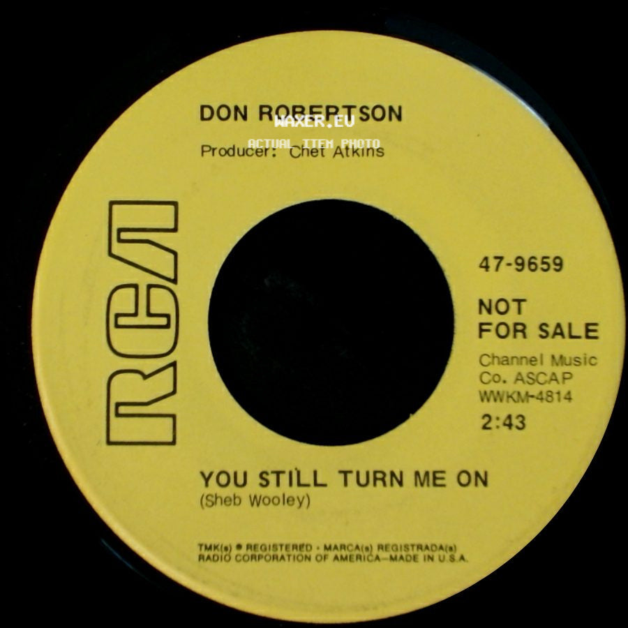 Don Robertson - You Still Turn Me On / Earl's Breakdown side A