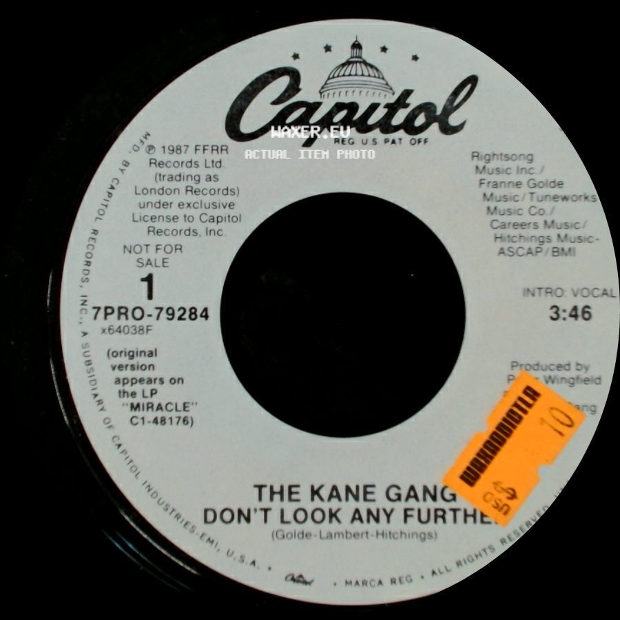The Kane Gang - Don't Look Any Further / Don't Look Any Further side A