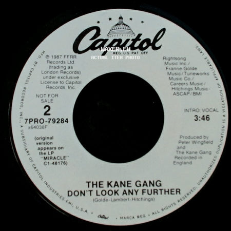 The Kane Gang - Don't Look Any Further / Don't Look Any Further side B