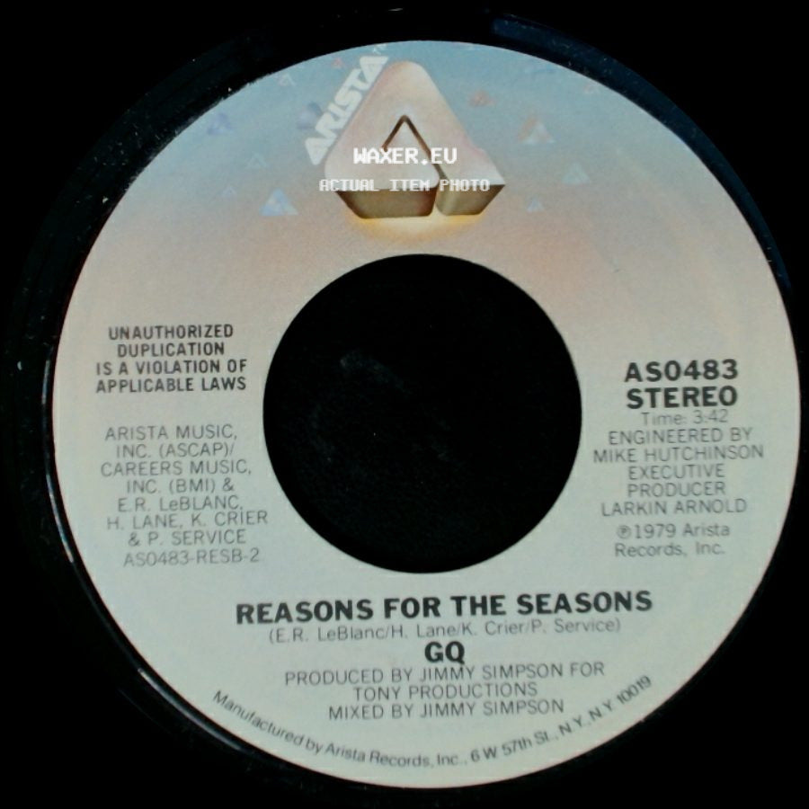 Gq - Standing Ovation / Reasons For The Seasons side B