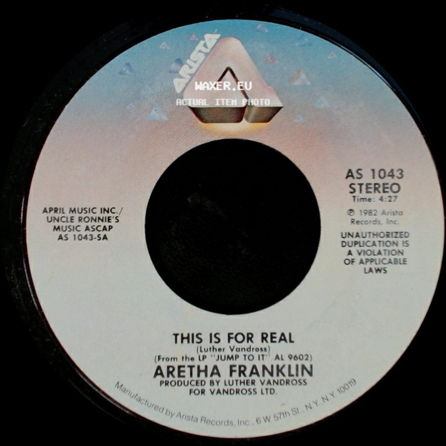 Aretha Franklin - This Is For Real / I Wanna Make It Up To You side A