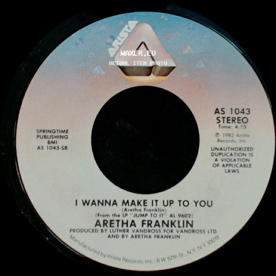 Aretha Franklin - This Is For Real / I Wanna Make It Up To You side B