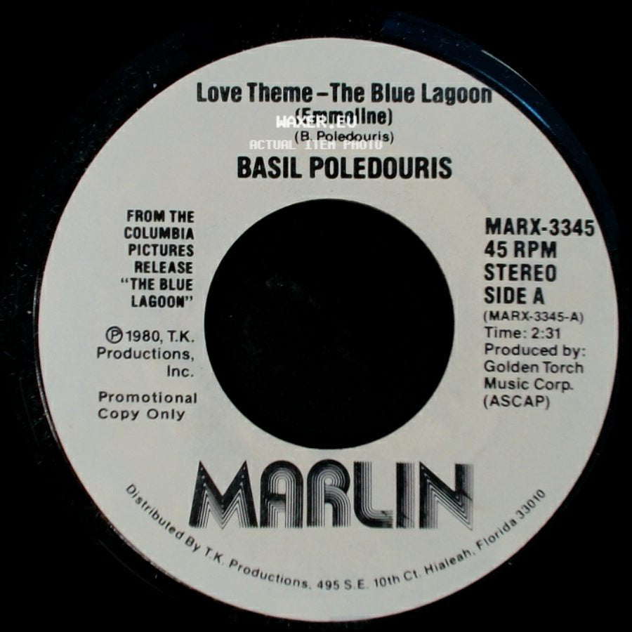Basil Poledouris - Love Theme - The Blue Lagoon (Emmeline) / Love Theme - The Blue Lagoon side A