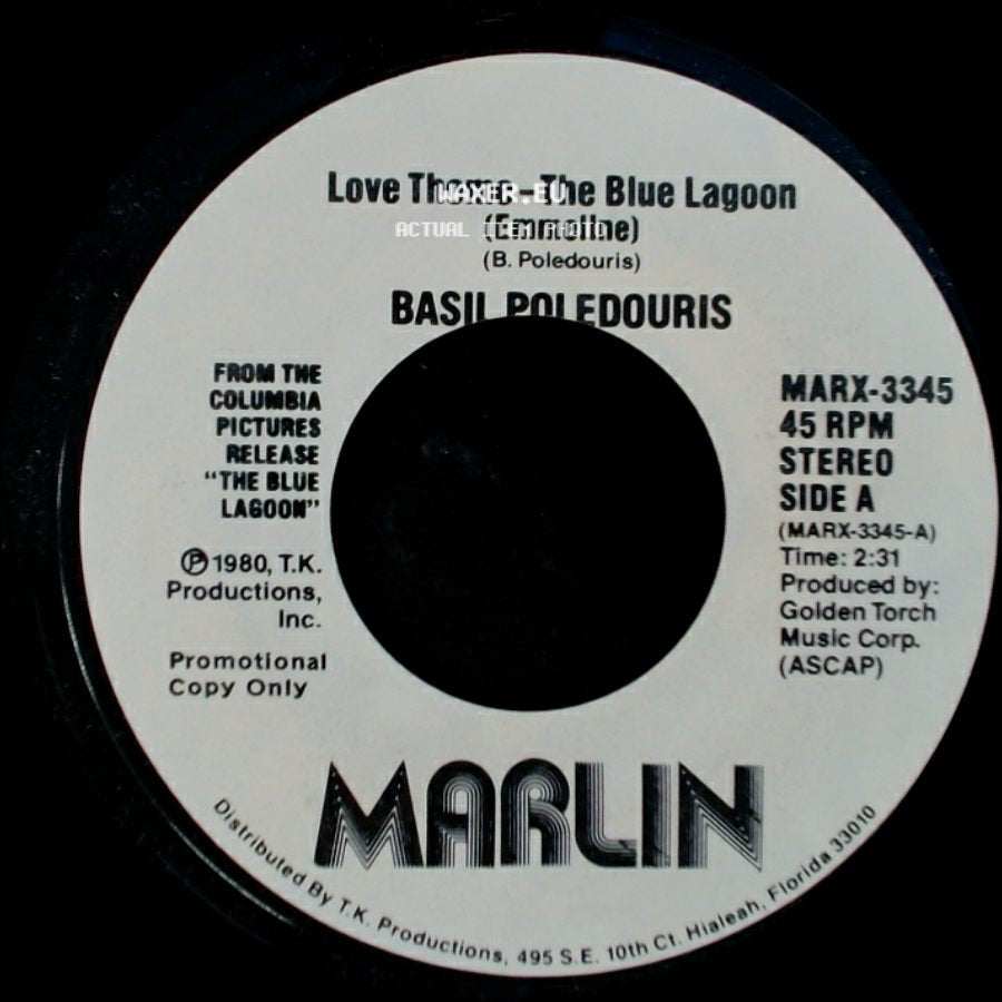 Basil Poledouris - Love Theme - The Blue Lagoon (Emmeline) / Love Theme - The Blue Lagoon side B
