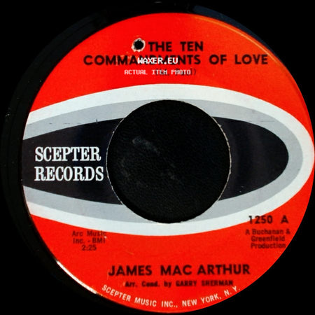 James Mac Arthur - The Ten Commandments Of Love / Padre side A