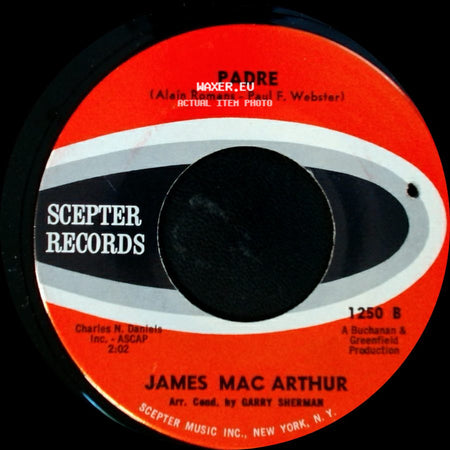 James Mac Arthur - The Ten Commandments Of Love / Padre side B