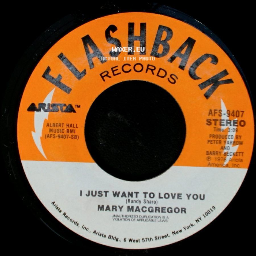 Mary Macgregor - Torn Between Two Lovers / I Just Want To Love You side B
