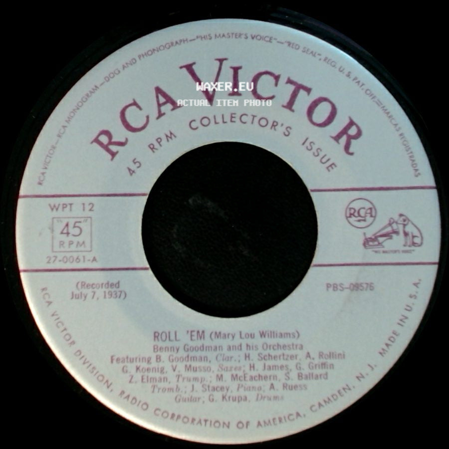 Benny Goodman And His Orchestra - Roll 'em / One O'clock Jump side A