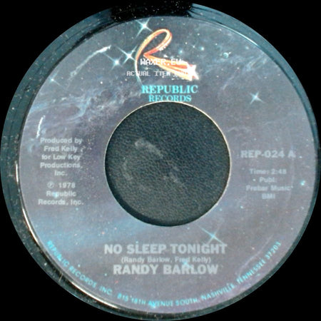 Randy Barlow - No Sleep Tonight / Burning Bridges side A