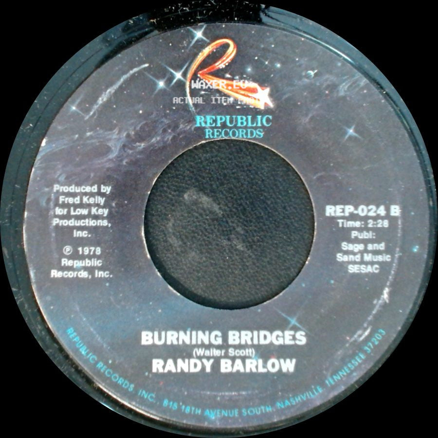 Randy Barlow - No Sleep Tonight / Burning Bridges side B