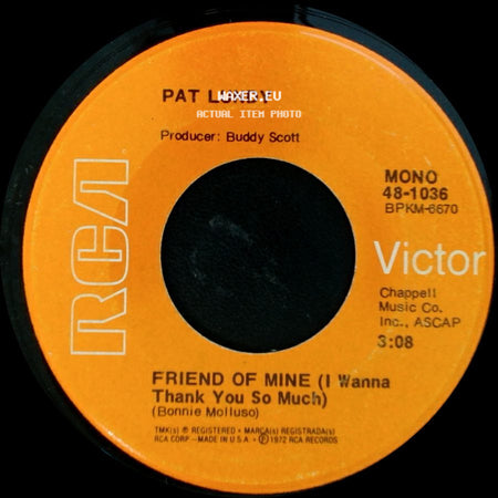 Pat Lundy - Friend Of Mine (I Wanna Thank You So Much) / Closer side A