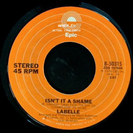 Labelle - Isn't It A Shame / Gyspy Moths side A