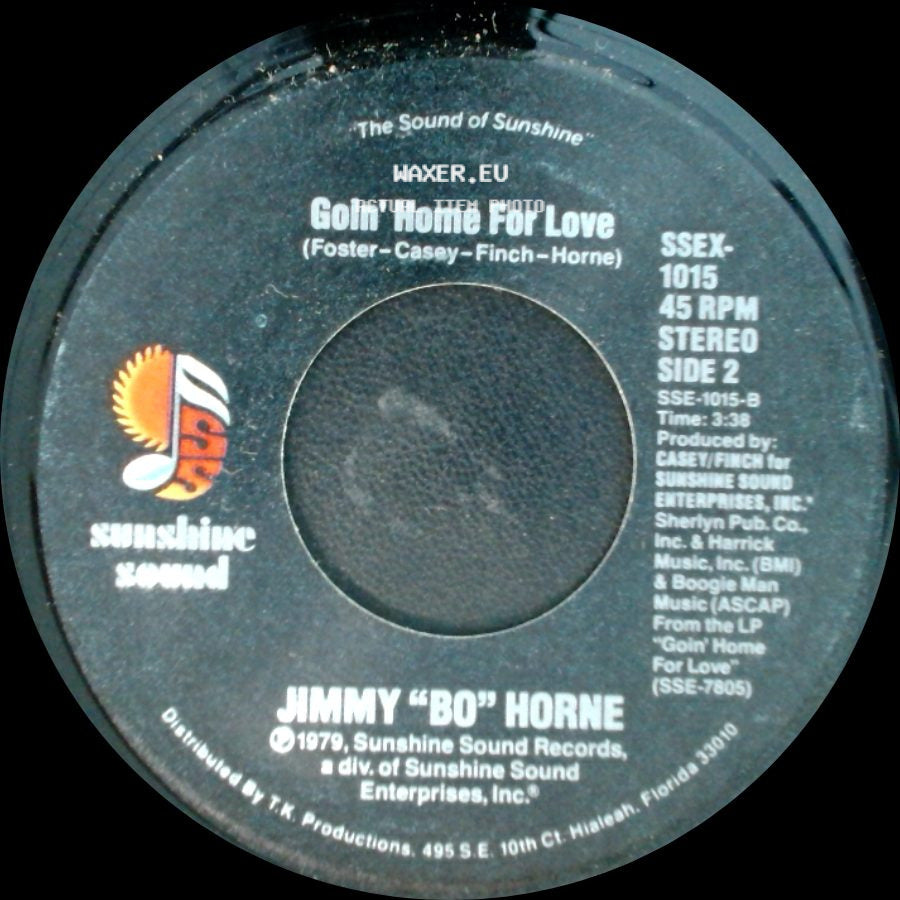 Jimmy "Bo" Horne - Without You / Goin' Home For Love side B