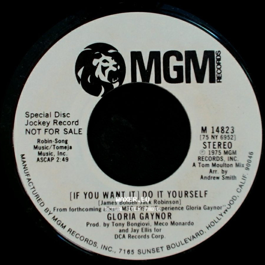 Gloria Gaynor - [If You Want It] Do It Yourself / [If You Want It] Do It Yourself side A