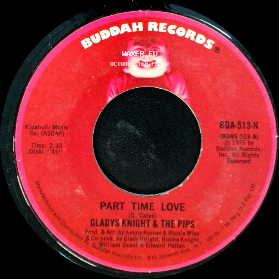Gladys Knight & The Pips - Where Do I Put His Memory / Part Time Love side B