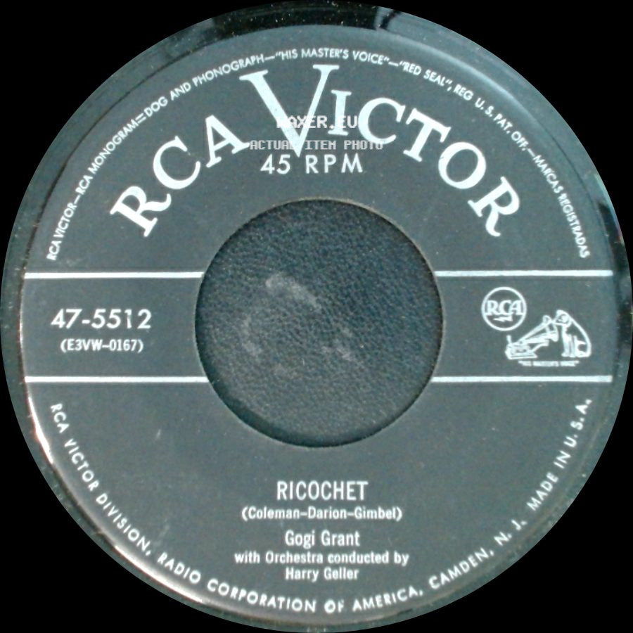 Gogi Grant - Secret Love / Ricochet side B
