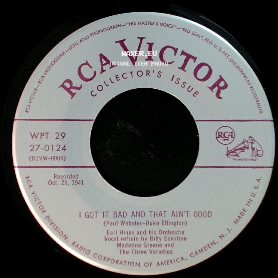 Earl Hines And His Orchestra - Somehow / I Got It Bad And That Ain't Good side B