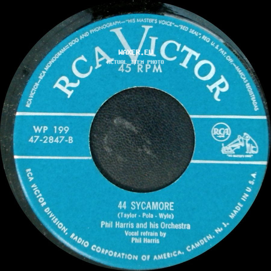 Phil Harris And His Orchestra - Sycamore / The Dark Town Poker Club side A
