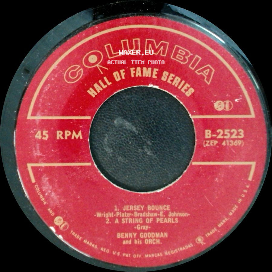 Benny Goodman And His Orchestra / Benny Goodman And His Orch. - 1. Six Flats Unfurnished - Maltby 2. The World Is Waiting For The Sunrise - Lockhart Seitz / 1. Jersey Bounce / 2. A String Of Pearls side B