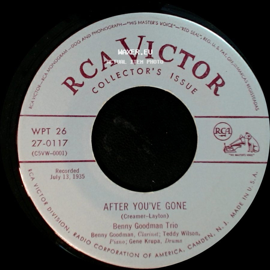 Benny Goodman Trio - After You've Gone / Someday Sweetheart side A