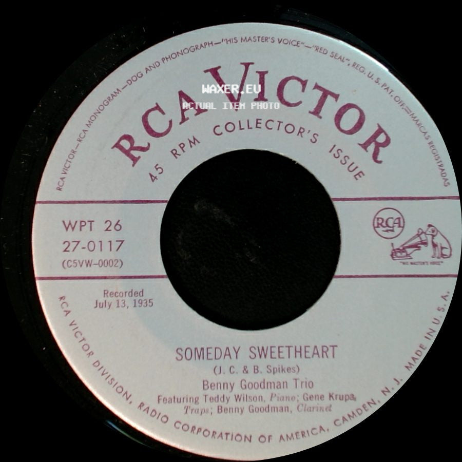 Benny Goodman Trio - After You've Gone / Someday Sweetheart side B