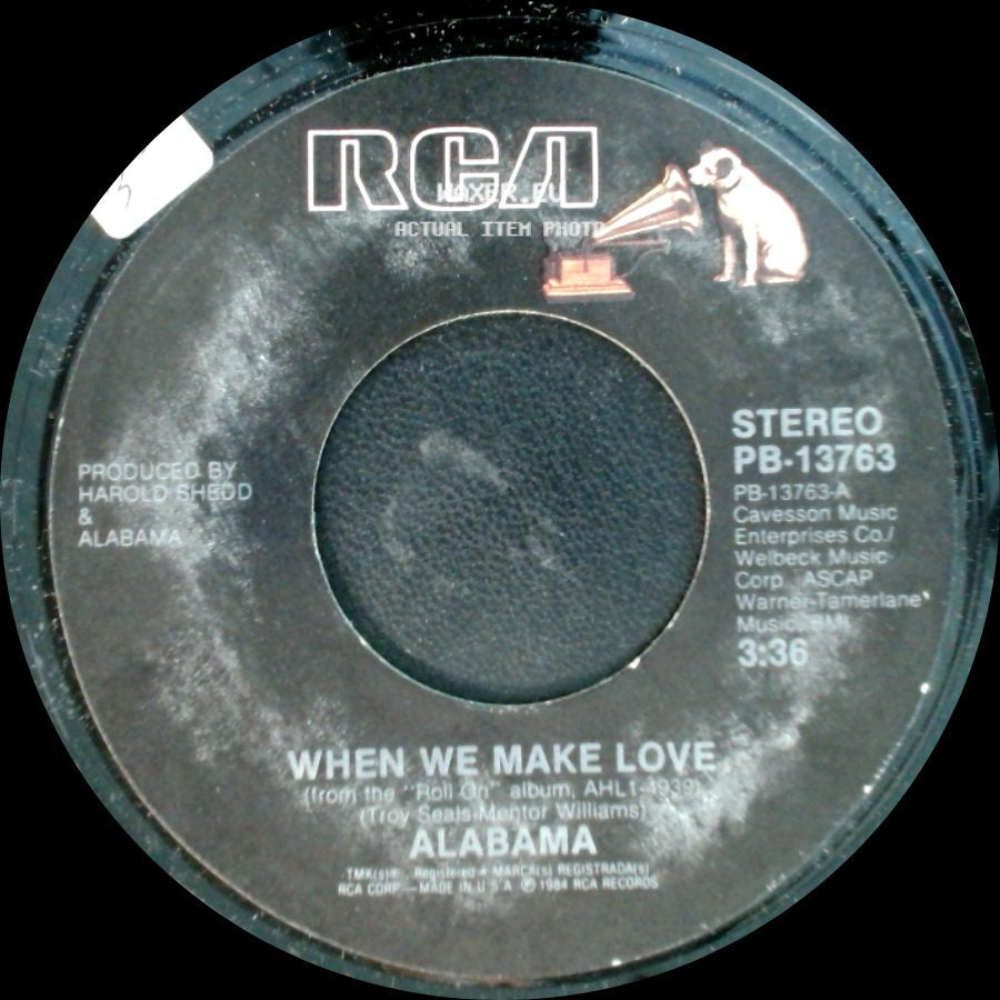 Alabama - Carolina Mountain Dewe / When We Make Love side B
