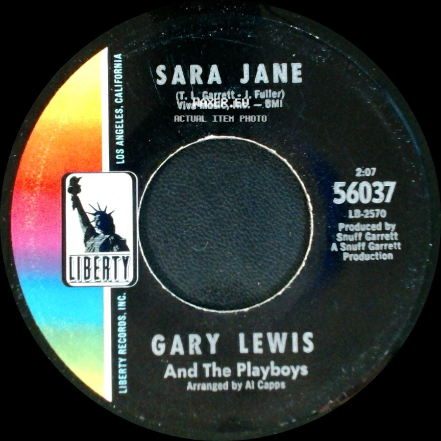 Gary Lewis And The Playboys - Sealed With A Kiss / Sara Jane side B