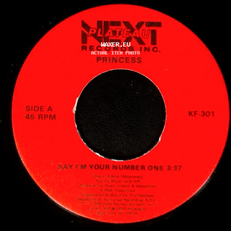 Princess - Say I'm Your Number One / Say I'm Your Number One (Remix) side A