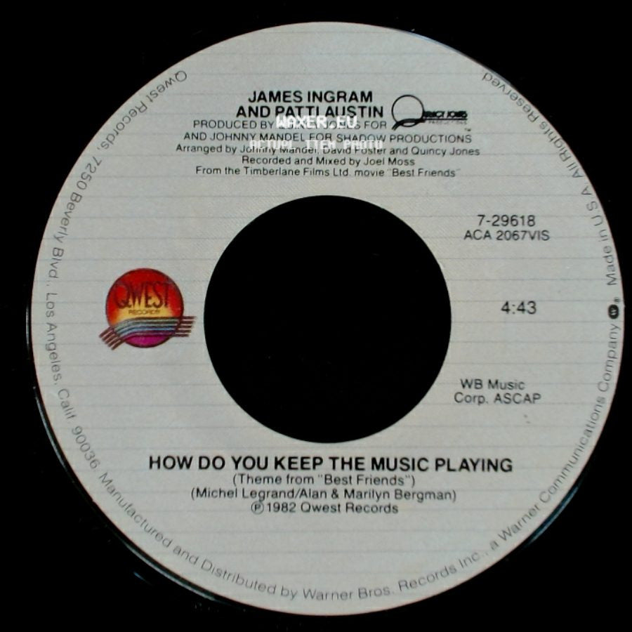 James Ingram And Patti Austin - How Do You Keep The Music Playing / How Do You Keep The Music Playing side A