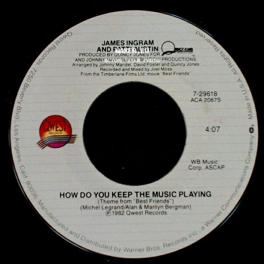 James Ingram And Patti Austin - How Do You Keep The Music Playing / How Do You Keep The Music Playing side B