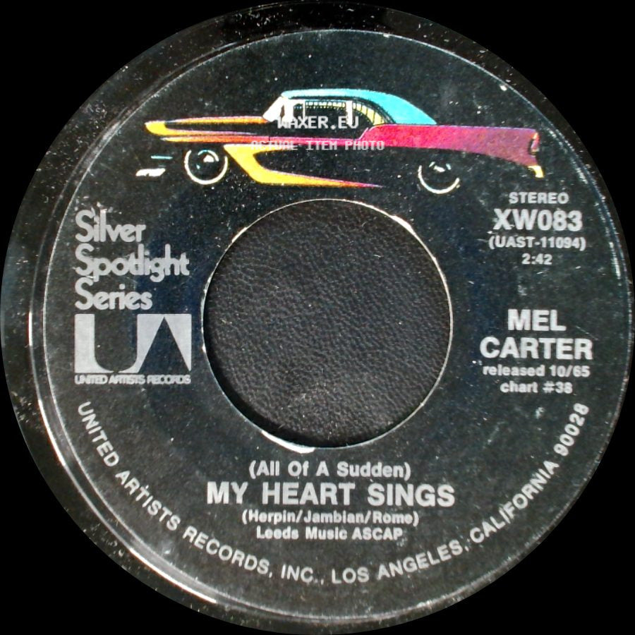 Mel Carter - Hold Me, Thrill Me, Kiss Me / (All Of A Sudden) My Heart Sings side B