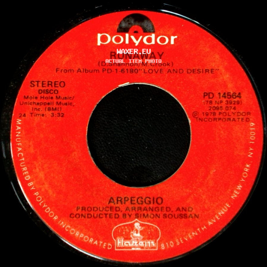 Arpeggio - Spellbound / Runaway side B