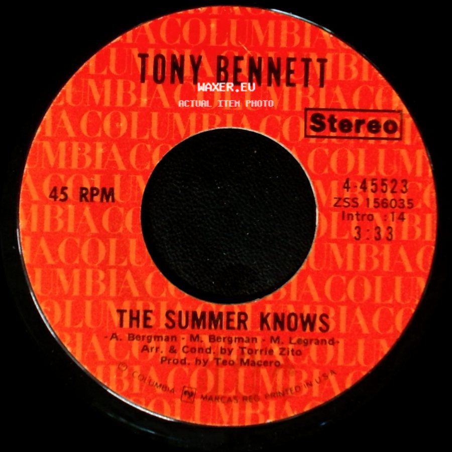 Tony Bennett - Somewhere Along The Line / The Summer Knows side B
