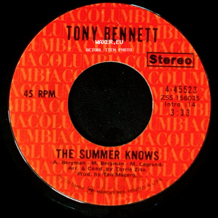 Tony Bennett - Somewhere Along The Line / The Summer Knows side B