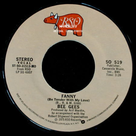 Bee Gees - Fanny (Be Tender With My Love) / Country Lanes side A